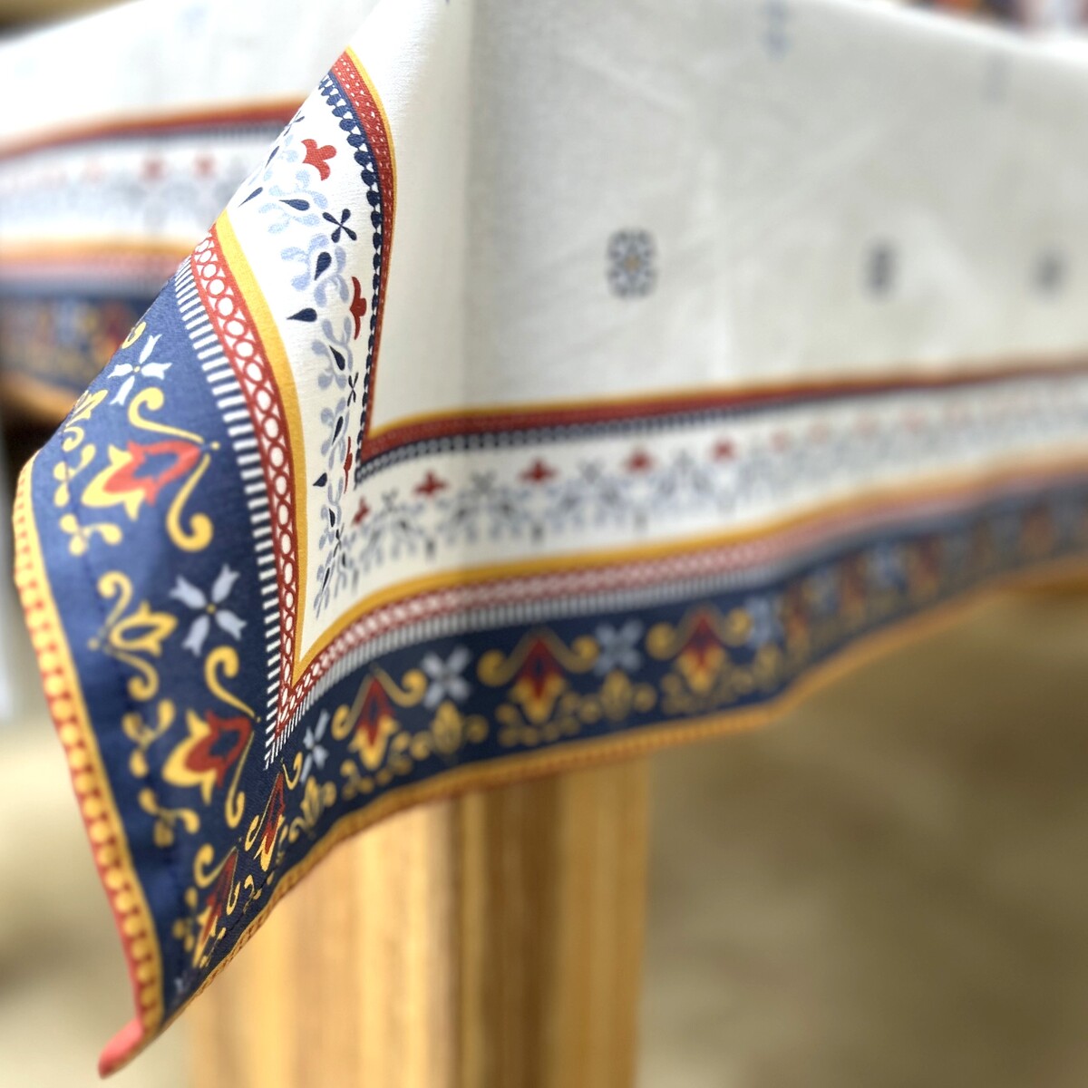 Border Print Mediterranean Sunset Tablecloth Rectangle - Image 3