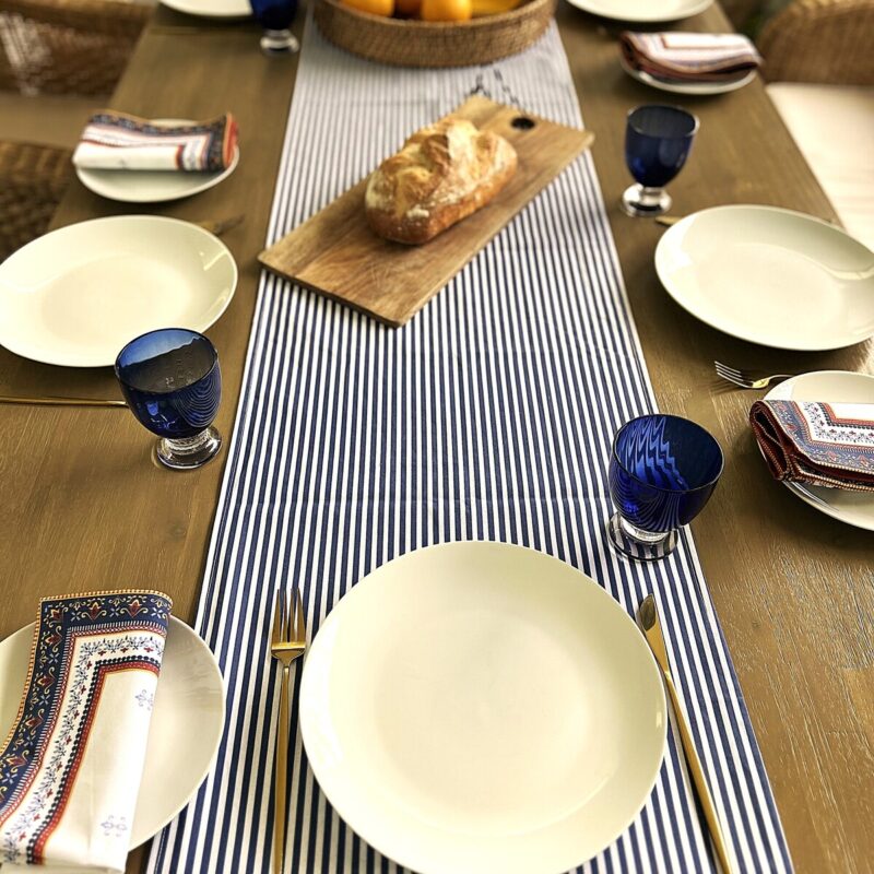 Navy/White Stripe Mediterranean Sunset Runners