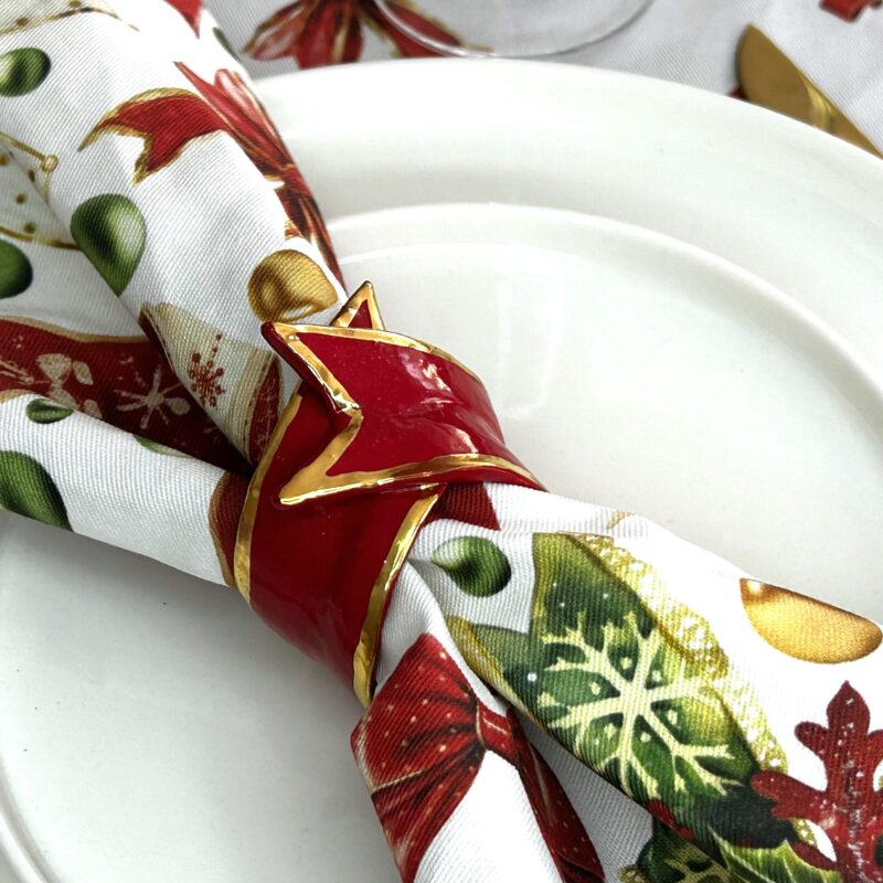 Napkin Rings - Red Ribbon