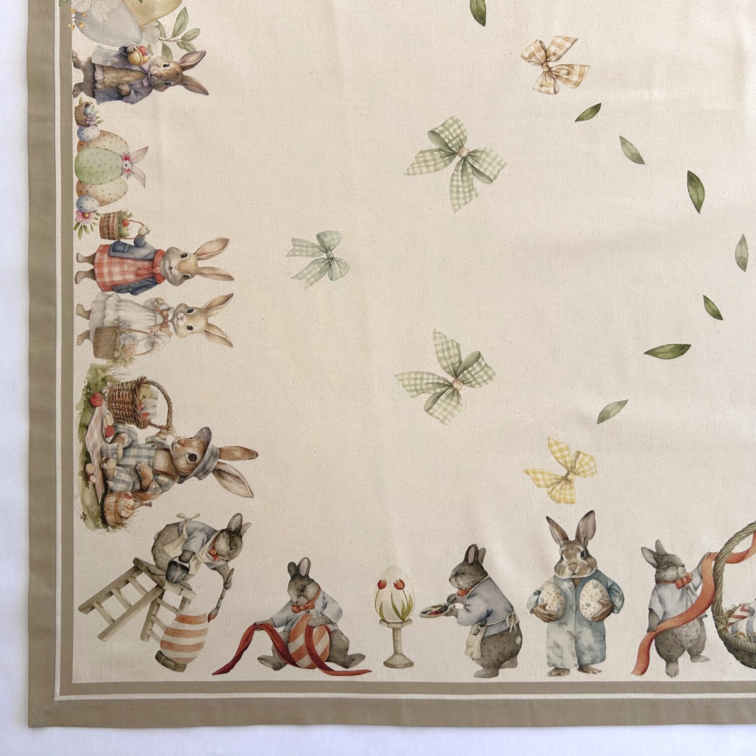 Rectangle Tablecloth - Bunny Border Print - Image 13